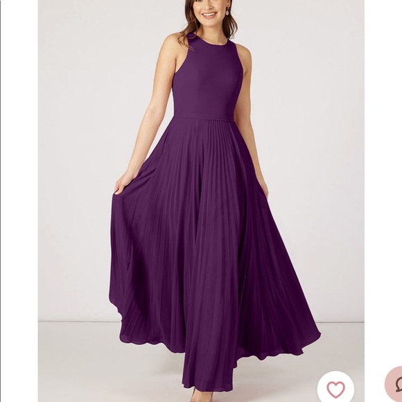 Azazie Lindie in Grape - Picture 4 of 7